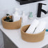 ?2 Pack?ABenkle Small Woven Baskets, Tiny Oval Shallow Storage Baskets, Mini Cotton Rope Decorative Basket, Boho