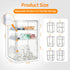 RivuletCore 3-Tier Countertop, Closet Baby Bottle Organizer, Clear Acrylic Stackable Storage Bins Transparent Plastic