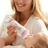 YOHKOH Natural Glass Baby Bottle with Natural Response Nipple, Clear, 8.8oz (Pack of 4), Multicolour