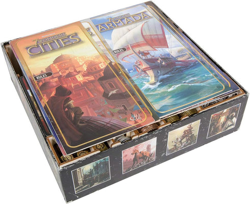 The Broken Token Game Organizer for 7 Wonders and Expansions, including Armada