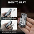SKEDC Machine Soul Fidget Toy for Adults, Metal Fidget Slider Fidget Clicker Toy, Simulated Loading & Ratchet Play