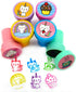 TINYMILLS 24 Pcs Unicorn Kitty Stampers - Kids Birthday Party Favors, Goody Bag Stuffers, Classroom Rewards