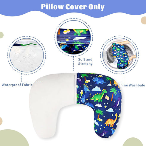 Hooyax Waterproof Nursing Pillow Cover, Stretchy Nursing Covers for New-Designed Breastfeeding Pillows, Adorable Infant