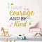 Inspirational Wall Decor Quotes for Boy Girl Room – Have Courage and Be Kind – Living Room Bedroom Classroom Nursery