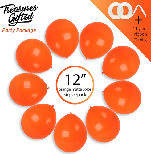 Treasures Gifted Burnt Orange Balloons, 72 Pack, 12 Inch Latex Matte Balloons for Party Supplies