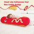 35 Inch Giant Hot Dog Plush Pillow Funny Food Plush Toy, Soft Stuffed Hot Dog Pillow, Oversized Hugging Cushion, Jumbo