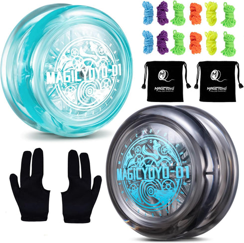 Looping Yoyo D1 Responsive Yoyo for Kids - 2A Loop Yo-yo for Beginners, Easy to Play Basic String Tricks, 12 Strings