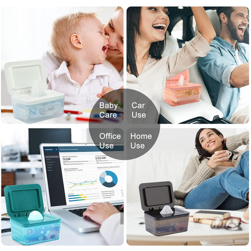 Seal-Designed Wipe Dispenser - Dust-Proof Holder for Fresh Wipes
