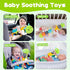 Baby Sensory Toy - Music Animal Stuffed Plush Caterpillar for Infant 0-3 Months, Tummy Time with Crinkle Rattle & Mirror