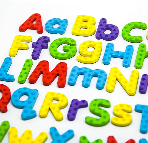 Magnetic Letters and Numbers - 112 Pieces Educational Alphabet Refrigerator Magnets for Classroom Fun, Building