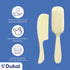 PCB2 Set 6 Sets Dukal DawnMist Baby Comb & Brush Ivory Gentle, Non-Scratch Grooming Tools with Soft Bristles