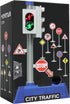 Kiddie Play Traffic Signs and Crosswalk Light Signal Toys for Kids - 12pcs Set