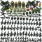 Military Weapon Guns Accessories for Minifigure Block Toys - Camouflage Helmets, E.O.D Suits, Shields (260pcs)