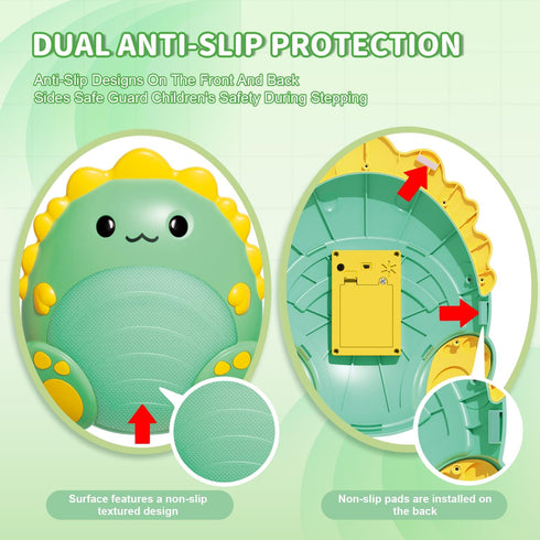 5Pcs 5 3+ Toys Stepping Stones for Kids Toddler: Upgraded Light up & Music Non-Slip Sensory Balance Toys