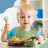 10 Pack Set, Set Silicone Baby Feeding Toddlers Led Weaning Feeding Supplies with Suction Baby Bowl Divided Plate