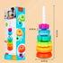 Spinning Stacking Toys for Babies 12+ Months, Montessori Ring Stacker for Toddlers, Educational Learning Toys