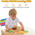 Montessori Toys for 3 Year Old - Wooden Burger Stacking Toys for Toddlers - Educational Fine Motor Skill Toy