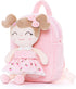 Gloveleya Kids Backpack for Girls backpacks Plush bag with Soft doll for