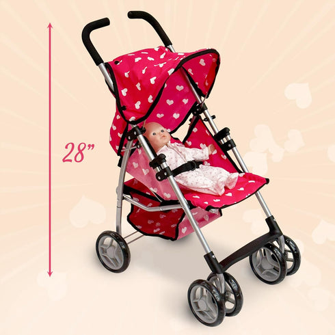 8 28 Baby Doll Stroller for Toddler Girls & Big Kids up to Years Old | Baby Stroller for Dolls, Toy Baby Stroller