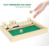 Wooden Shut The Box Game - Classic 2 Player Dice Game, Tabletop Version, Popular Pub Game for Kids