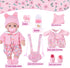 12" Set 3+ DOTVOSY Baby Doll with Clothes and Baby Carrier for Dolls Reborn Baby Doll Accessories Include Feeding