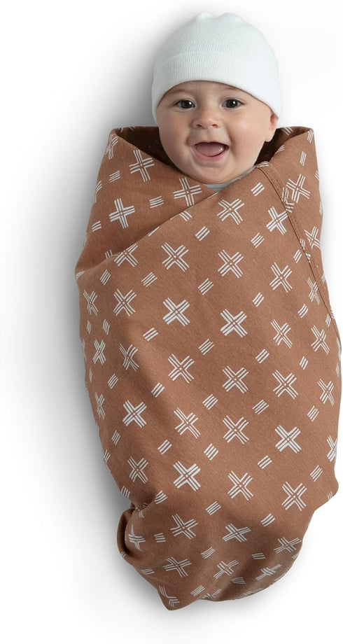 100% 30x40 Inches (Pack 2), Delta Children Organic Jersey Cotton Baby Receiving Blankets for Girls and Boys - GOTS