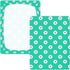 miaozhen 1 Pack 52x28 Cotton Baby Crib Sheets for Boys Girls Ultra Soft Daisy Flower Cyan White Crib Mattress Sheet