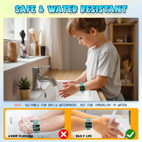 Etuwoe 2 3 4 Potty Training Watch for Kids: Water Resistant Potty Watches for Toddler Boys Adjustable Volume