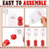 6 Pcs Dice Table Number Holders - Casino Game Kit with Place Card Holders and Table Number Cards