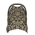 Hcpwzrf Black and Tan Damask Pattern Baby Car Seat Cover & Nursing Cover - Breathable Stretch Multi-Use Cover