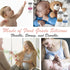 Betenshtresk Personalized Baby Bottle Labels for Daycare Custom Water Bottle Name Bands Customized Engraved Silicone