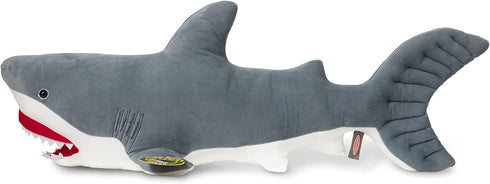 Melissa & Doug Giant Shark, Lifelike Stuffed Animal, over 3 feet long