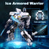 Ice Warrior Mech Building Set, City Protector Battle Model for Adults Boys 8+, Creative Action Robot Gifts (561 Pcs)