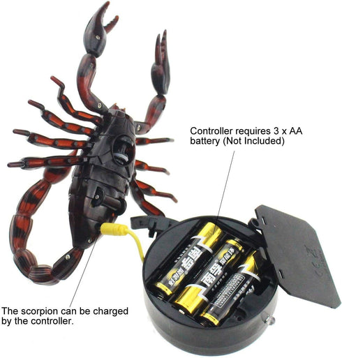 Tipmant Scary RC Scorpion - Realistic Remote Control Toy for Kids and Pets