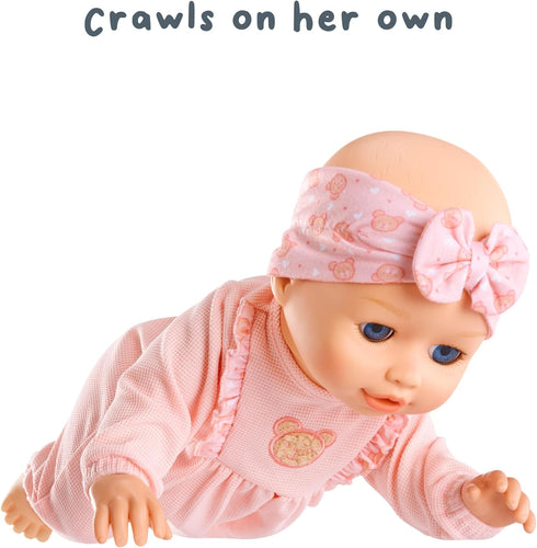 Baby Born Learn to Walk Baby Doll Annabell - Realistic Features for Kids Ages 3+, Walks, Crawls, Sits