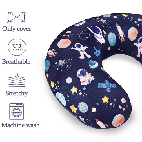 1 Pack, Nursing Pillow Cover DAYEEBALL Double-Sided Removable Nursing Cover for Baby Girls Boys Newborn, Stretchy