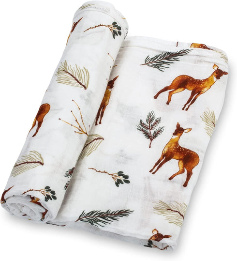 100% 47 47 Inches 3 Pack) LollyBanks Baby Blankets, Muslin Cotton Swaddle Blanket for Boys and Girls, Soft and Large x
