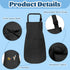 30 Pcs Kids Apron Bulk Adjustable Children Bib Aprons with Pockets for Girls Painting Kitchen Cooking Baking (Black, L)