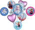 Anagram Frozen Elsa Anna and Olaf Party Supplies, 8pc Birthday Balloon Decorations, BQ_4225