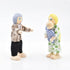 Wooden Doll House People, 8 Miniature Figures and 2 Pets, Dollhouse Family Set for Kids