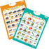 6Pcs Electronic Interactive Alphabet Wall Chart - ABC Learning Toys for Kids, Talking 123s, Animals & Vegetables