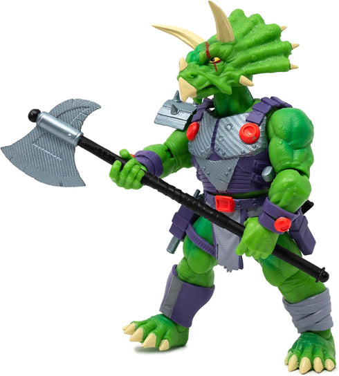 Saurozoic 6 Inch 1:12, 8+ Boss Fight Studio Warrior Triax Skiver Futuristic, Armored Dinosaur Hero Highly Articulated