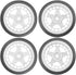 ShareGoo RC OD 2.55" Nylon 12mm Hex Wheels & Rubber Tires Set for Traxxas Tamiya Sakura HSP