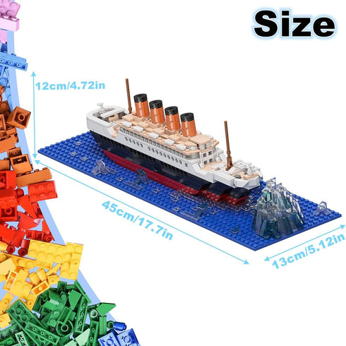 OneNext RMS Titanic Model Large Building Block Set 548pcs 100% Compatible DIY Educational Toys for Adults and Kids Gift