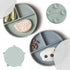 Moonkie Suction Plates for Baby | 100% Silicone BPA-Free Baby Plates with