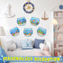 AMCEMIC Summer Summer Set (12Set) Craft Kits for Kids Make A Ocean Animals Worlds Stickers Scene, Craft Under The Sea