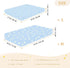miaozhen 1 Pack 52x28 Cotton Baby Crib Sheets Soft White Daisy Flower Blue Toddler Bed Cover for Nursery para cunas de