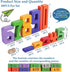 Lasoba 1-10, 30 3 Wooden Number Building Blocks, Large Digit Blocks Pcs Math Blocks Number Toys for Kids, Educational