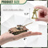 1:72 WW2 Army Tank and Army Men Toys Playset, 2pc US Desert Tan Tank with 10pc Toy Soldiers, Great Military Toy