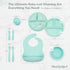 WeeSprout Baby Led Weaning Bundle, Silicone Suction Bowl, Spoons, Bib & Cup, Develops Self Feeding Skills, Dishwasher